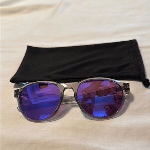 Oakley Purple and Silver Sunglasses